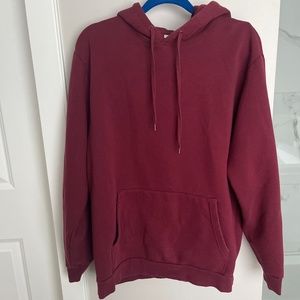 Men’s burgundy hoodie